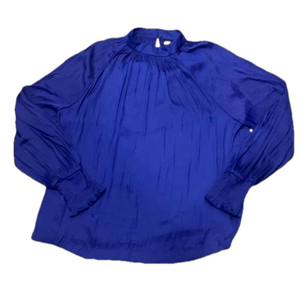 GAP NWT Royal Blue XL Tall Accordion Wrist Sleeves Keyhole Back Silky